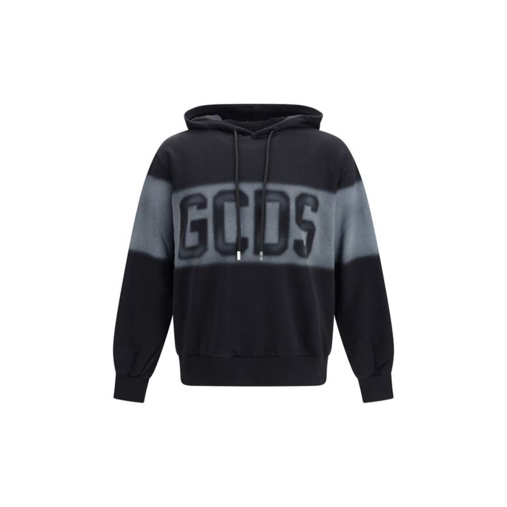 Gcds Men Spray Logo Hooded Sweatshirt